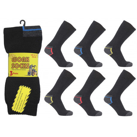 Mens Long Lasting Work Socks Size 6-11 UK