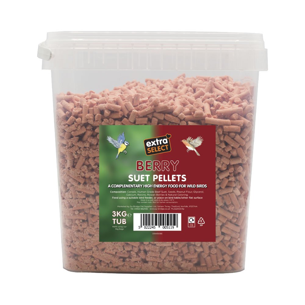 Extra Select Berry Suet Pellets Tub 3kg