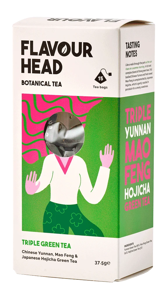 Flavour Head Tea Triple Green x15bags