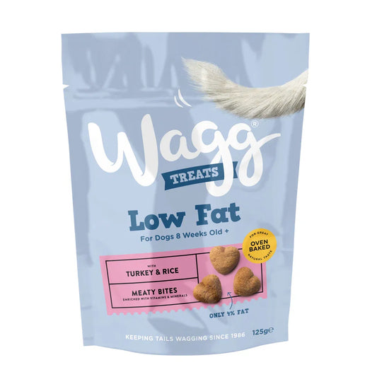 Wagg Low Fat Meaty Bites Turkey & Rice 125g
