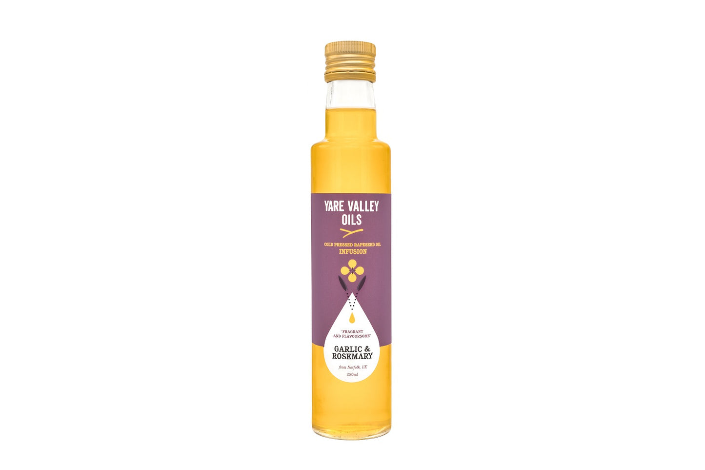 Yare Valley Oils Garlic & Rosemary Rapeseed 250ml
