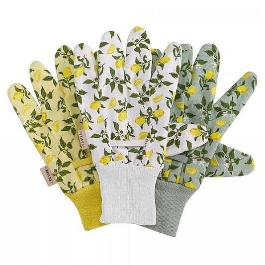 Briers Cotton Grips Gloves Sicilian Lemon