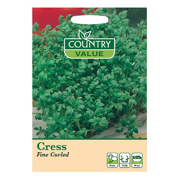Fine Curled Cress Seeds, Country Value