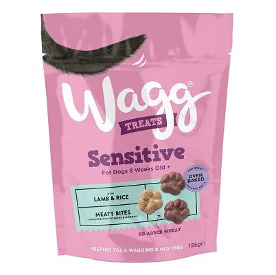 Sensitive Lamb & Rice Treats 125g, Wagg