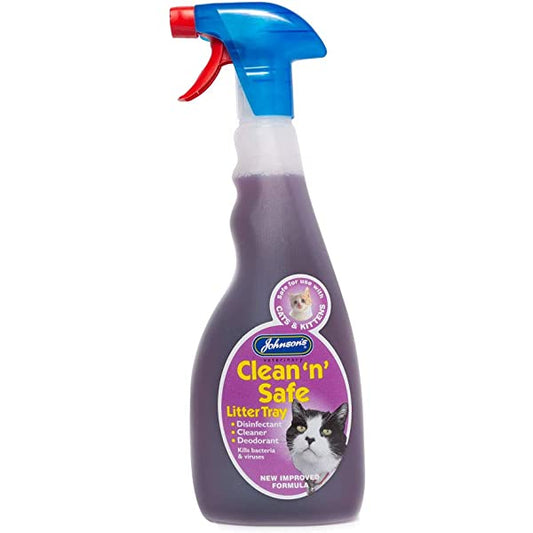 Johnson's Vet Clean 'n' Safe Cat Litter Disinfectant Tray 500ml