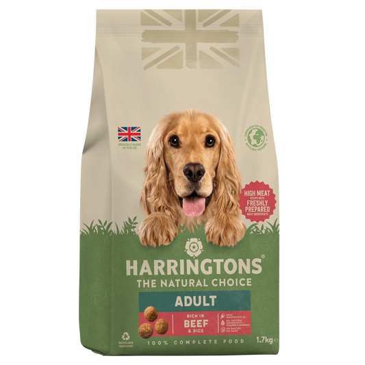 Harringtons Beef & Rice Dry Adult Dog Food 1.7kg