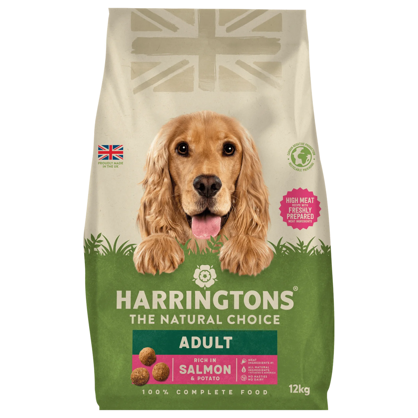 Harringtons Salmon & Potato Dry Adult Dog Food 12kg