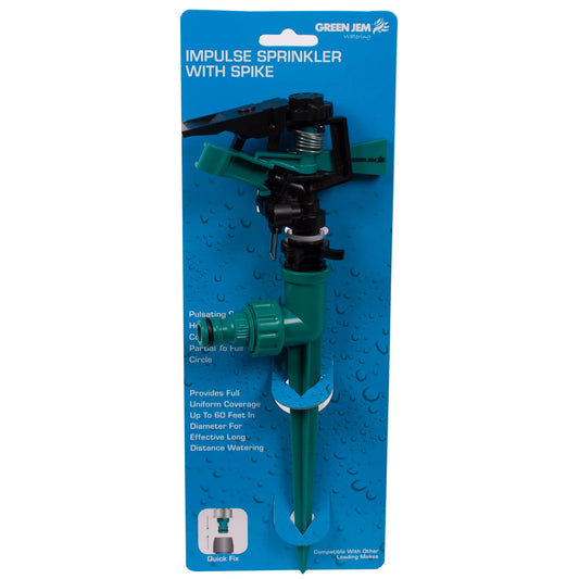 Green Jem Impulse Sprinkler With Spike