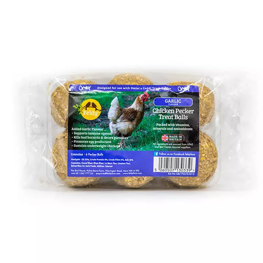 Chicken Pecker Balls Garlic x6, Feldy