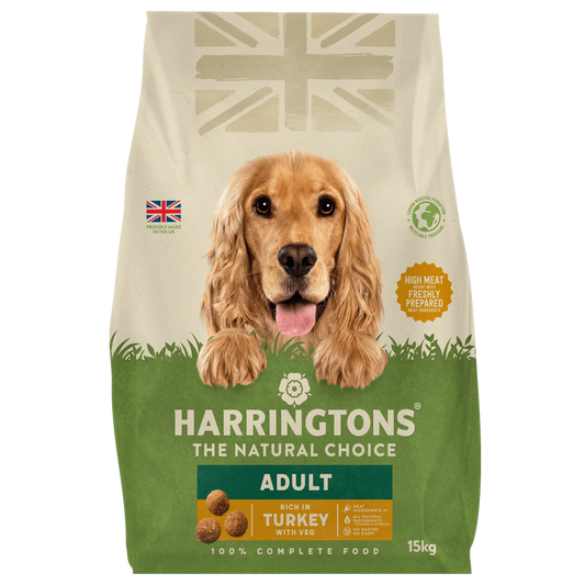 Harringtons Turkey & Veg Dry Adult Dog Food 15kg