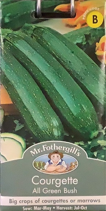 Courgette All Green Bush Mr.Fothergills