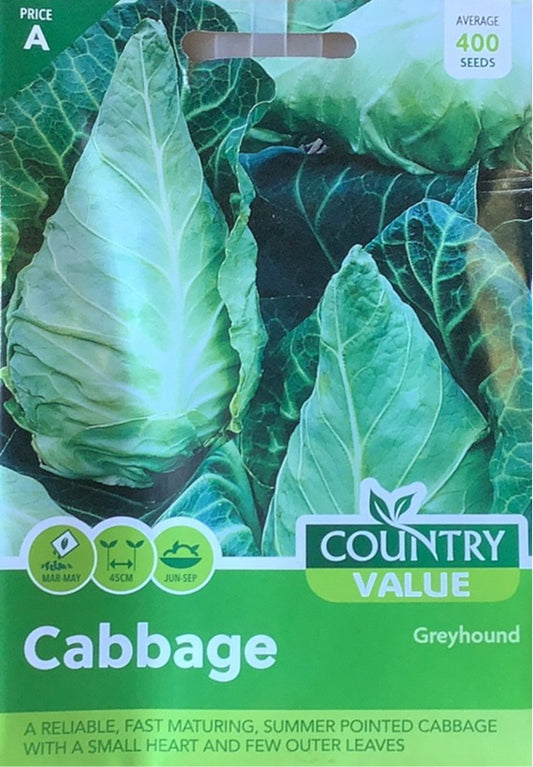 Greyhound Cabbage Seeds, Country Value