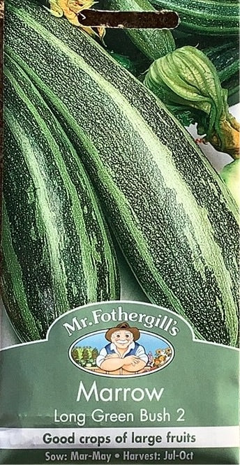 Marrow Long Green Bush 2 Mr. Fothergills