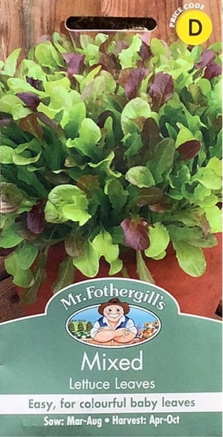 Mixed Lettuce Leaves Mr. Fothergills