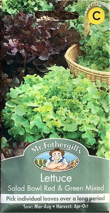 Lettuce Salad Bowl, Red Green Mix Mr. Fothergills