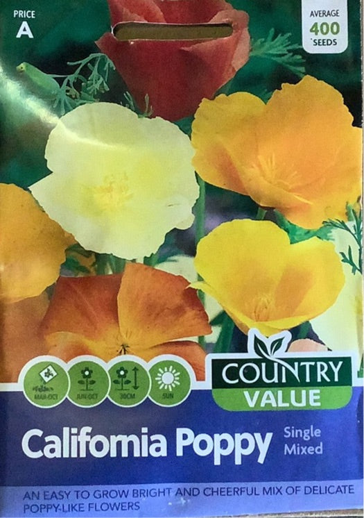California Poppy Seeds, Country Value