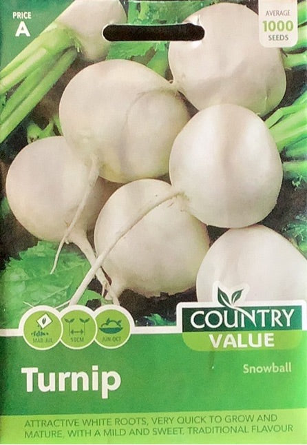 Snowball Turnip Seeds, Country Value