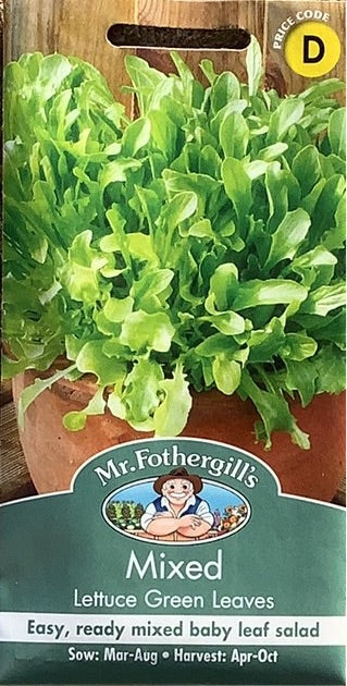 Mixed Lettuce Green Leaves Mr. Fothergills