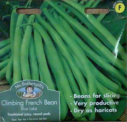 Climbing French Bean Blue Lake Mr.Fothergills