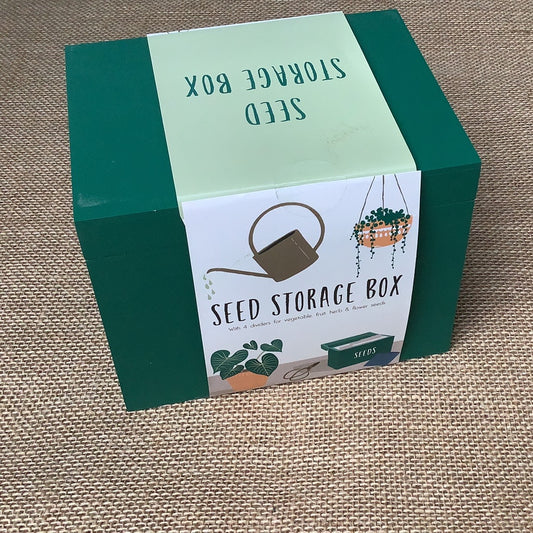 Ethically Sourced Wooden Seed Storage Box