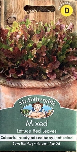Mixed Lettuce Red Leaves Mr. Fothergills