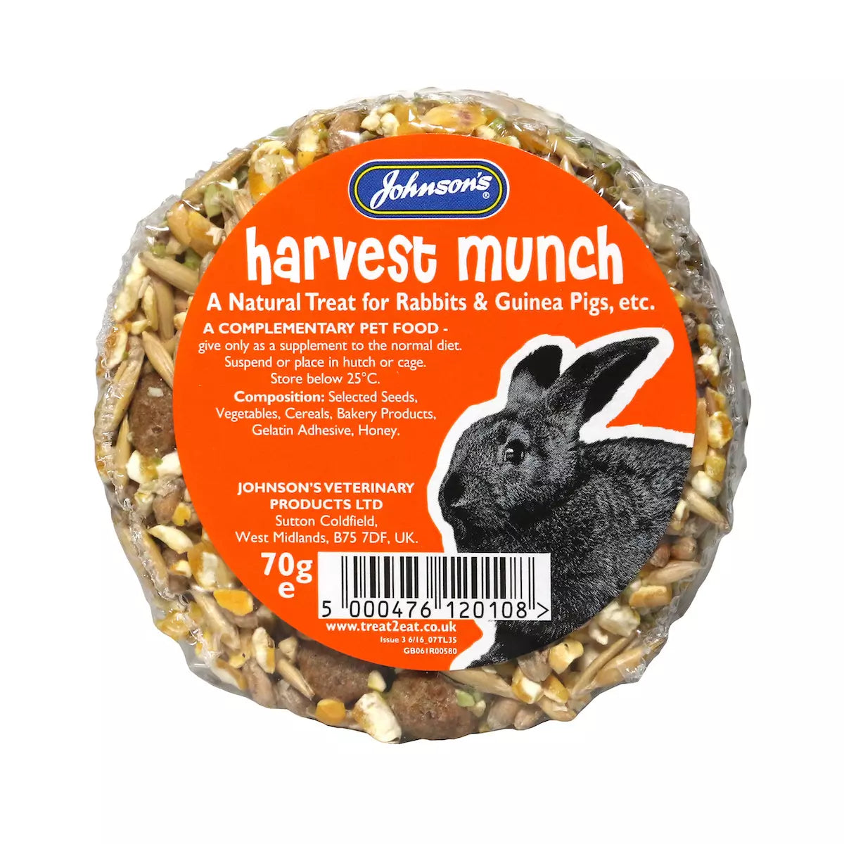 Johnsons Harvest Munch Pet Treat 70g