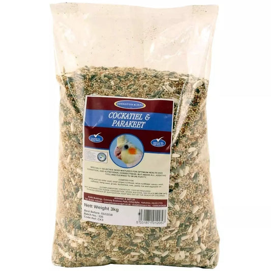 Johnson & Jeff Cockatiel & Parakeet Seed 3kg