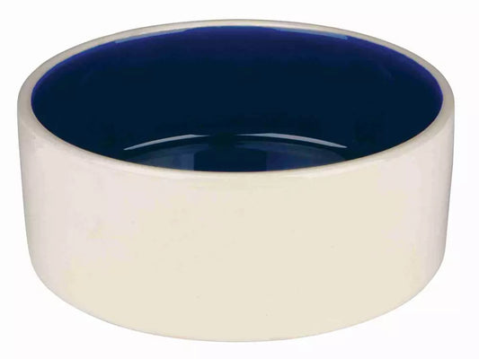 Trixie Blue & Cream Ceramic Dog Bowl