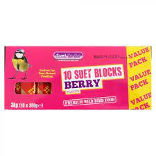 Suet To Go Berry Suet Blocks Value Pack x10