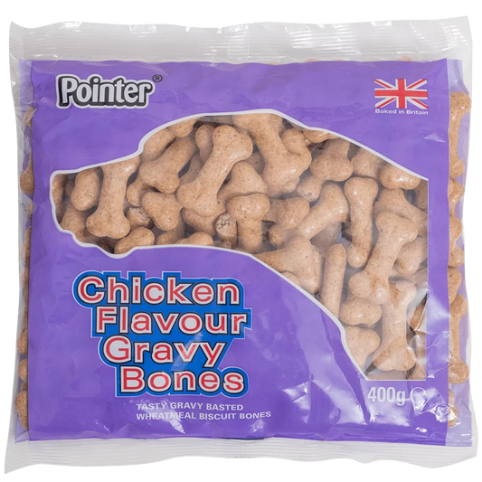 Pointer Chicken Flavour Gravy Bones 400g